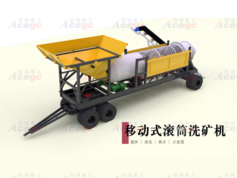 移動式滾筒洗沙機(jī)